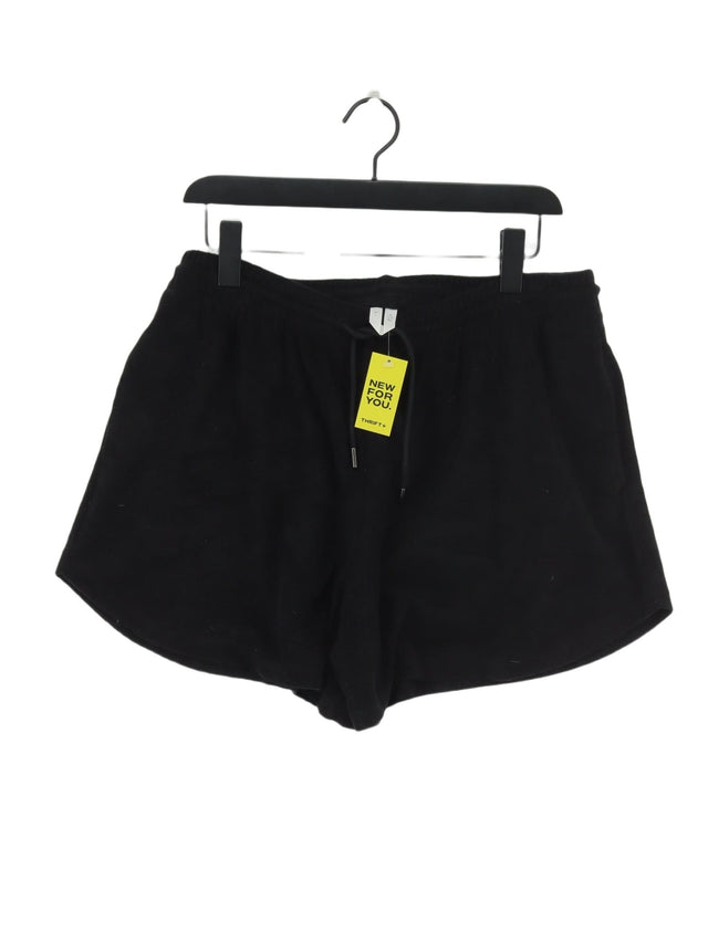 Arket Women's Shorts L Black Cotton with Polyester