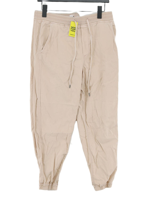 Gap Women's Trousers L Tan Cotton with Lyocell Modal