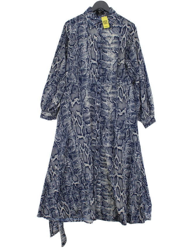 AX Paris Women's Maxi Dress UK 12 Blue 100% Polyester