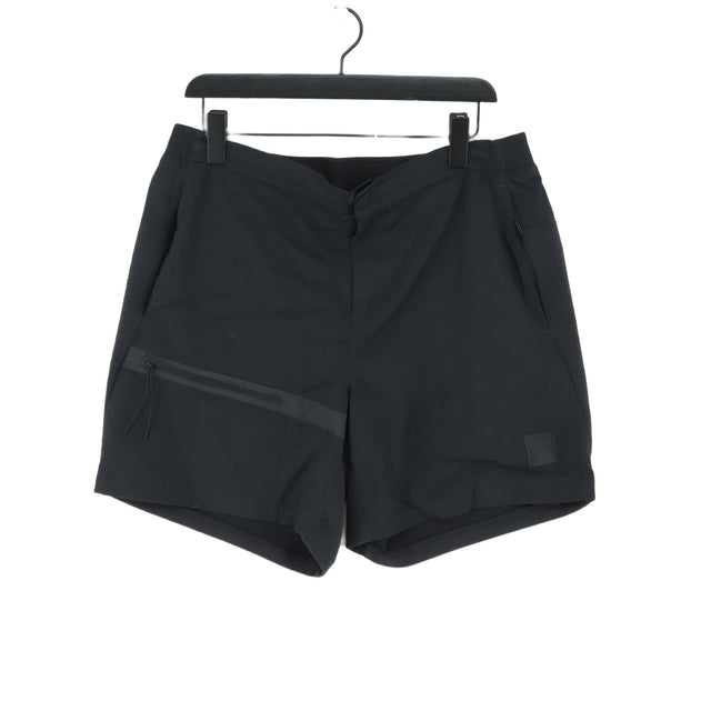 Gymshark Men's Shorts L Black Nylon with Elastane, Polyester, Viscose
