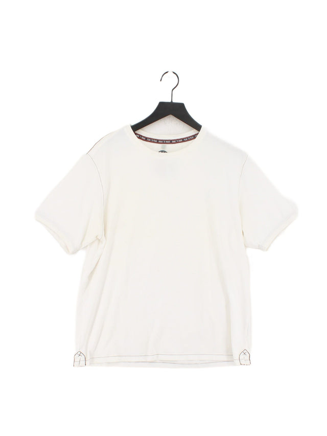 FatFace Men's T-Shirt L White 100% Cotton