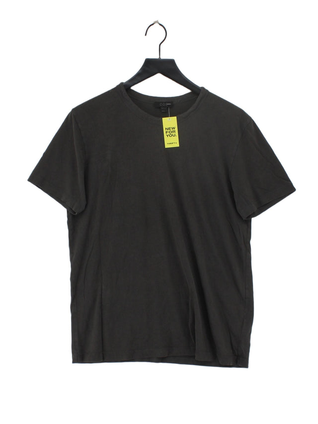 COS Men's T-Shirt M Grey 100% Cotton