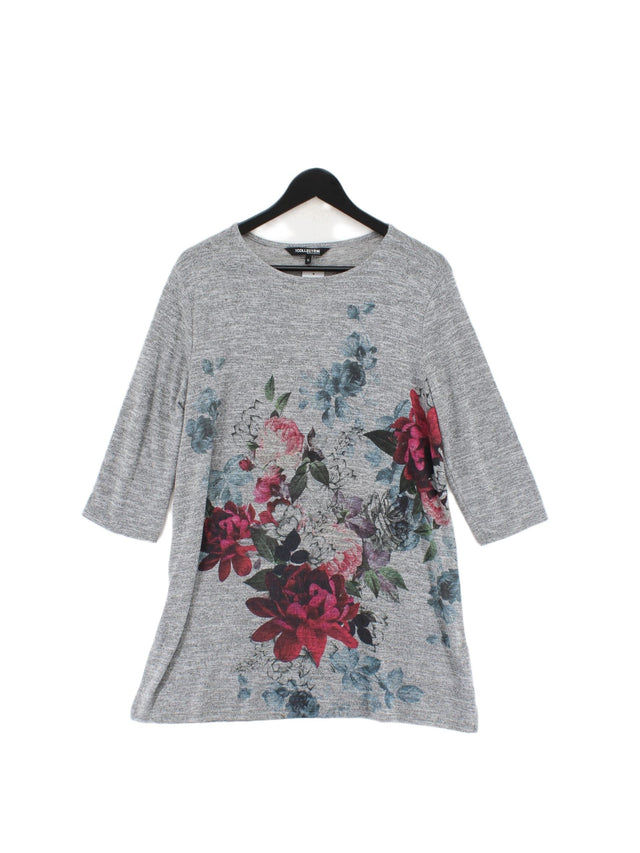 Debenhams Women's T-Shirt UK 16 Grey Polyester with Elastane