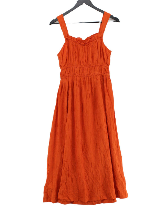 MNG Women's Maxi Dress S Orange 100% Viscose