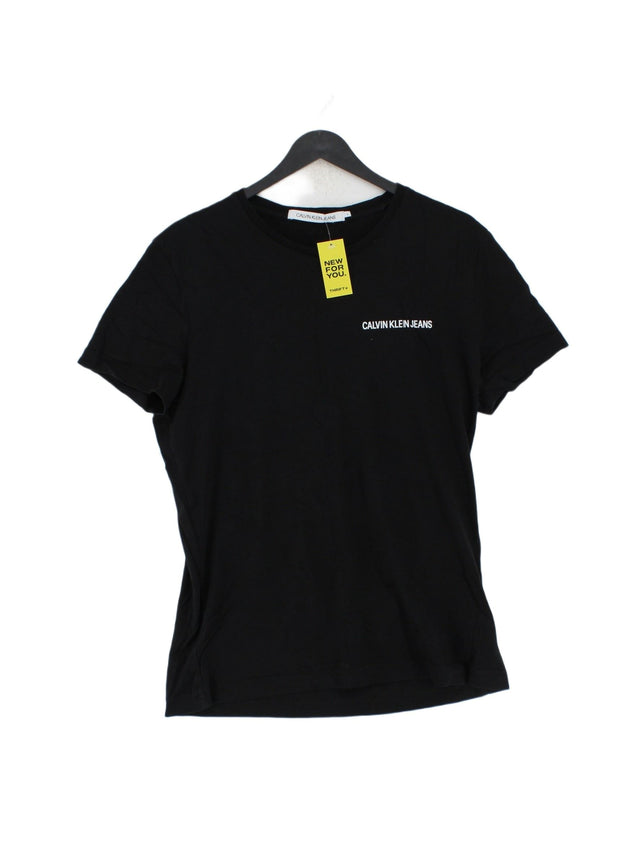 Calvin Klein Men's T-Shirt L Black 100% Cotton