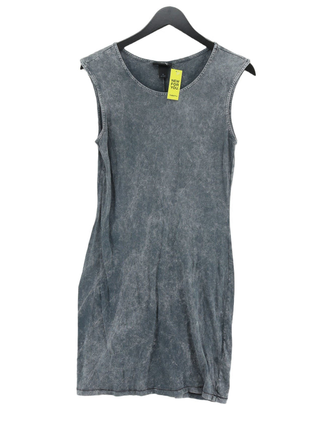 Monki Women's Midi Dress M Grey 100% Cotton