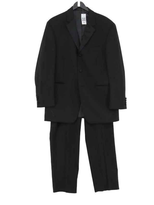 Moss Bros Men's Two Piece Suit Chest: 42 in Black
