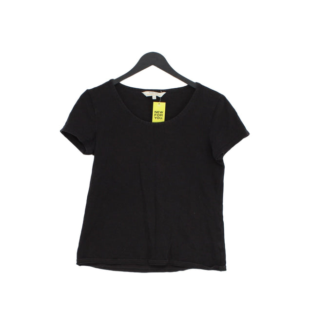 People Tree Women's T-Shirt UK 12 Black Cotton with Elastane
