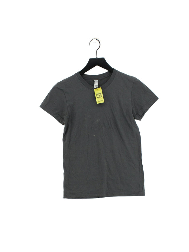 American Apparel Women's T-Shirt S Grey 100% Cotton