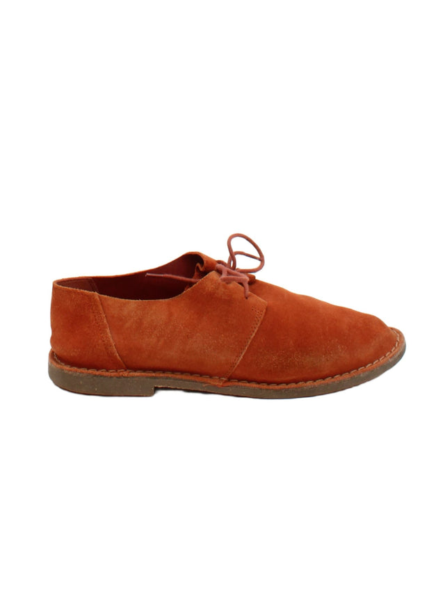 Clarks Women's Flat Shoes UK 5.5 Orange 100% Other