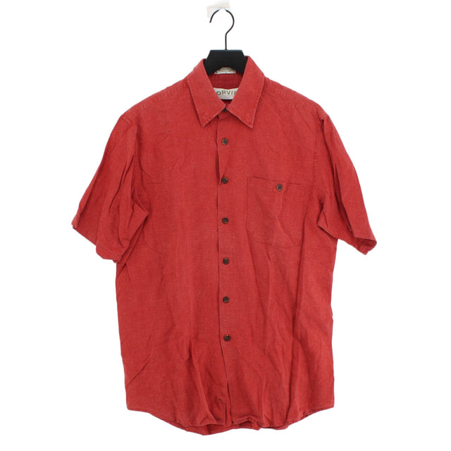 Orvis Men's Shirt M Red Other with Lyocell Modal
