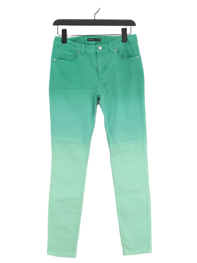Karen Millen Women's Jeans UK 10 Green Cotton with Elastane