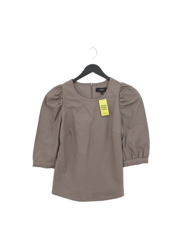 Next Women's Top UK 10 Grey Viscose with Elastane, Nylon