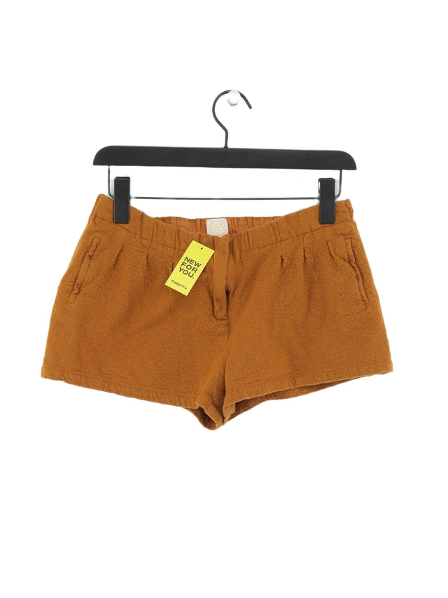 Des Petits Hauts Women's Shorts UK 12 Tan 100% Cotton