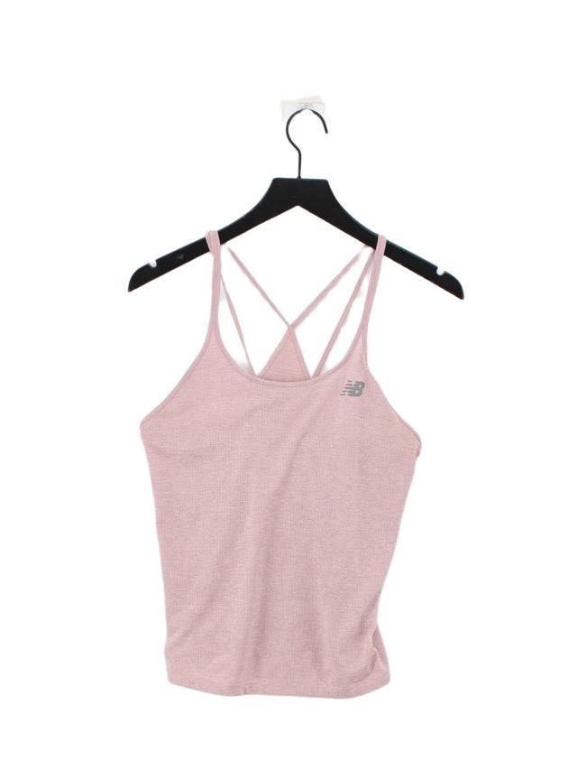 New Balance Women's T-Shirt XS Pink 100% Other