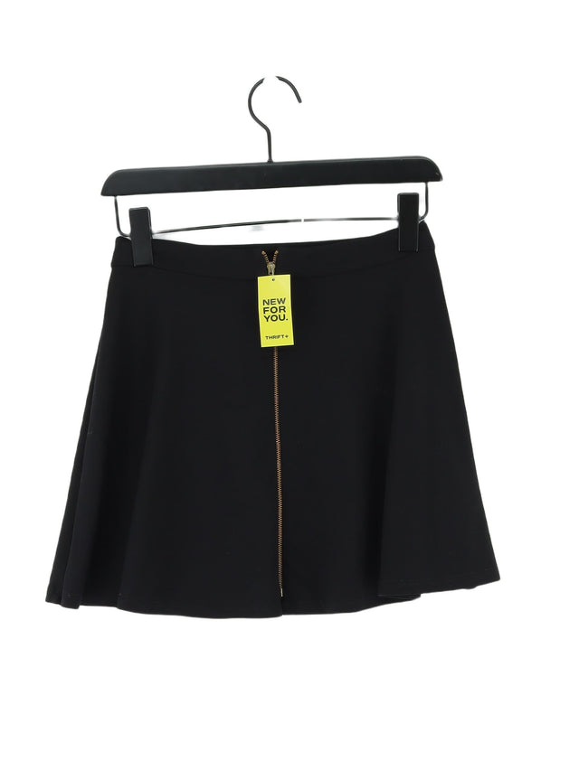 Topshop Women's Mini Skirt UK 8 Black 100% Viscose