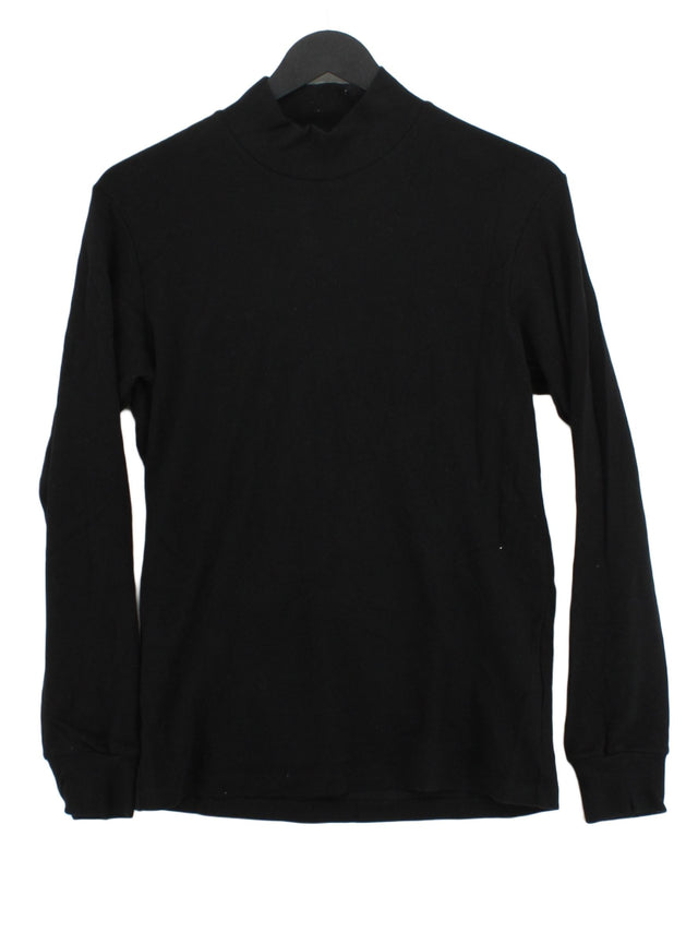 Uniqlo Men's T-Shirt XS Black Cotton with Elastane