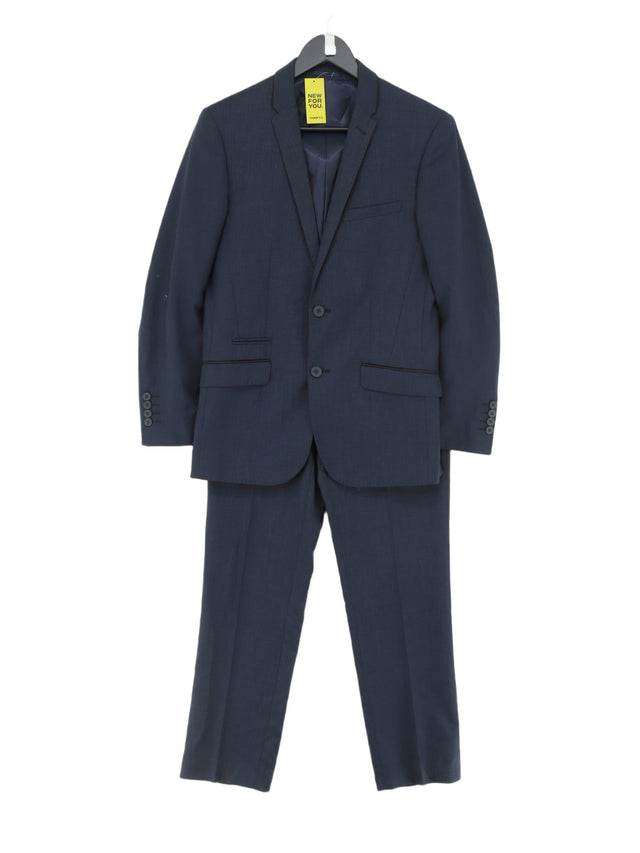 Harry Brown Men's Two Piece Suit Chest: 36 in Blue