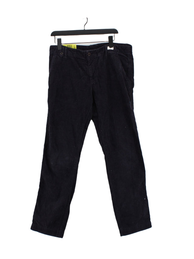 Tommy Hilfiger Men's Suit Trousers W 34 in; L 32 in Blue 100% Cotton