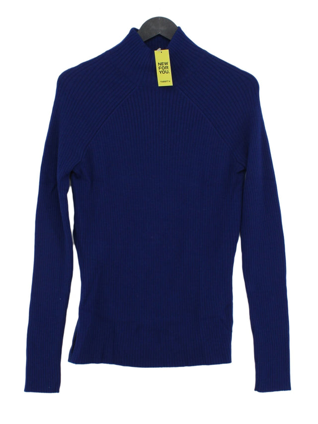 Sportmax Women's Jumper M Blue Wool with Elastane, Silk