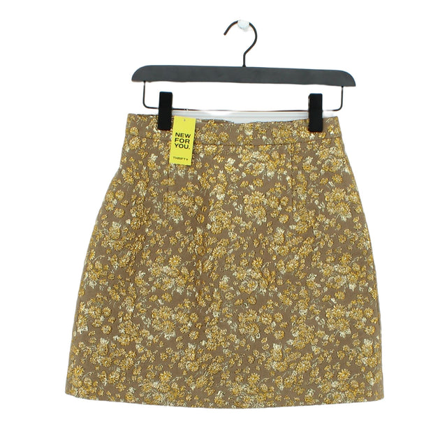 Michael Kors Women's Mini Skirt W 26 in Brown 100% Other