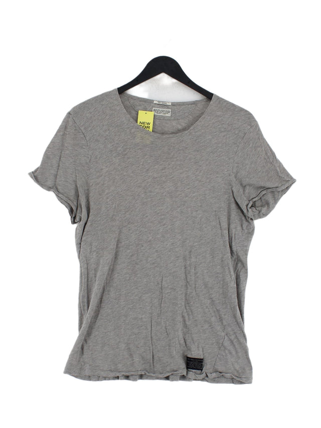 AllSaints Men's T-Shirt M Grey 100% Cotton