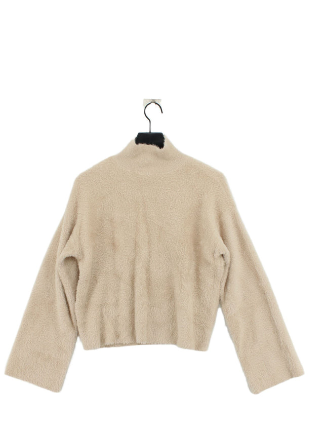 NA-KD Women's Jumper S Cream Polyamide with Viscose