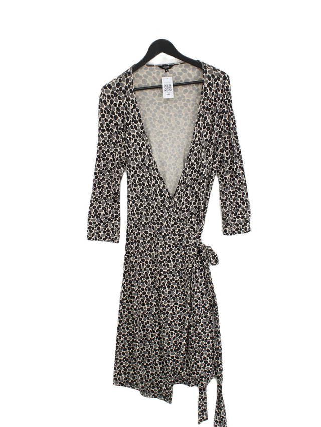 Hobbs Women's Midi Dress UK 10 Multi Viscose with Elastane