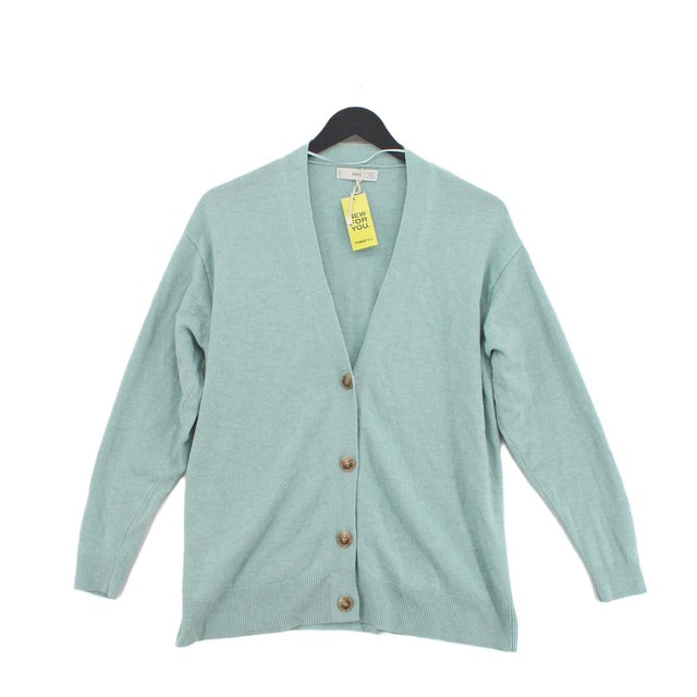 MNG Women's Cardigan M Green Acrylic with Polyamide, Polyester, Wool