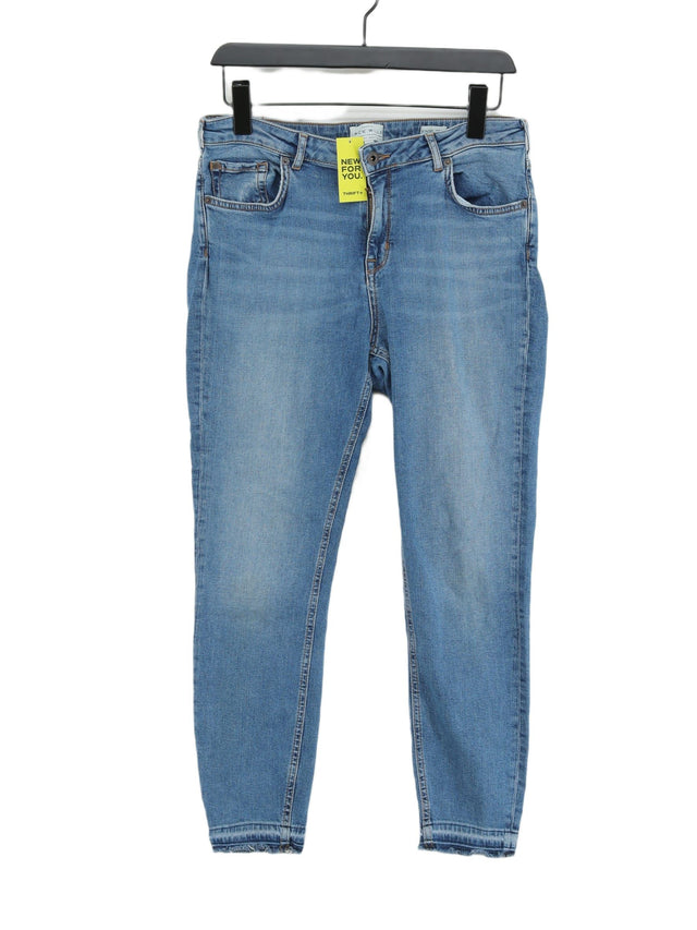 Jack Wills Women's Jeans W 32 in Blue Cotton with Elastane