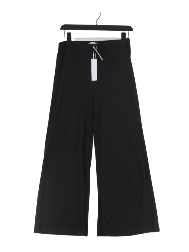 Bershka Women's Trousers M Black 100% Polyester
