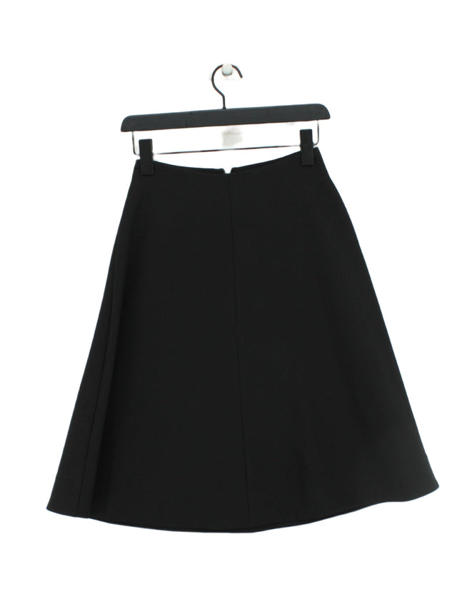 Elizabeth And James Women's Midi Skirt UK 4 Black Polyester with Viscose