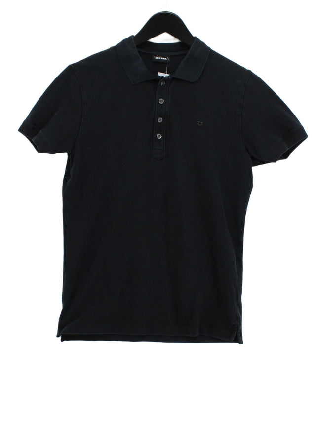 Diesel Men's Polo S Blue Cotton with Elastane