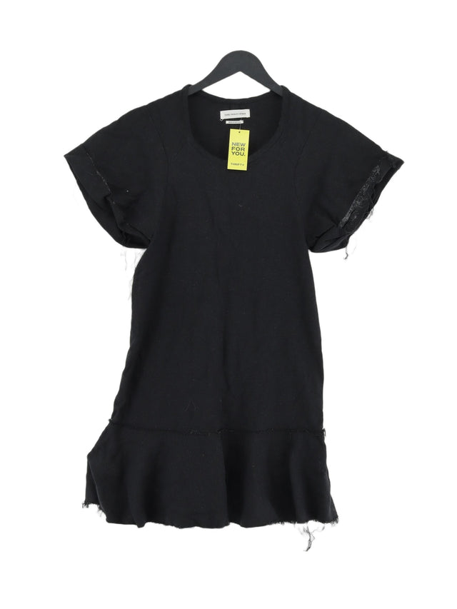 Isabel Marant Étoile Women's Midi Dress UK 6 Black Linen with Silk, Viscose