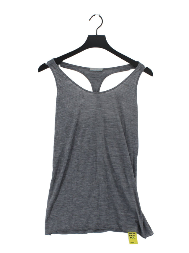 COS Women's T-Shirt S Grey Polyester with Wool