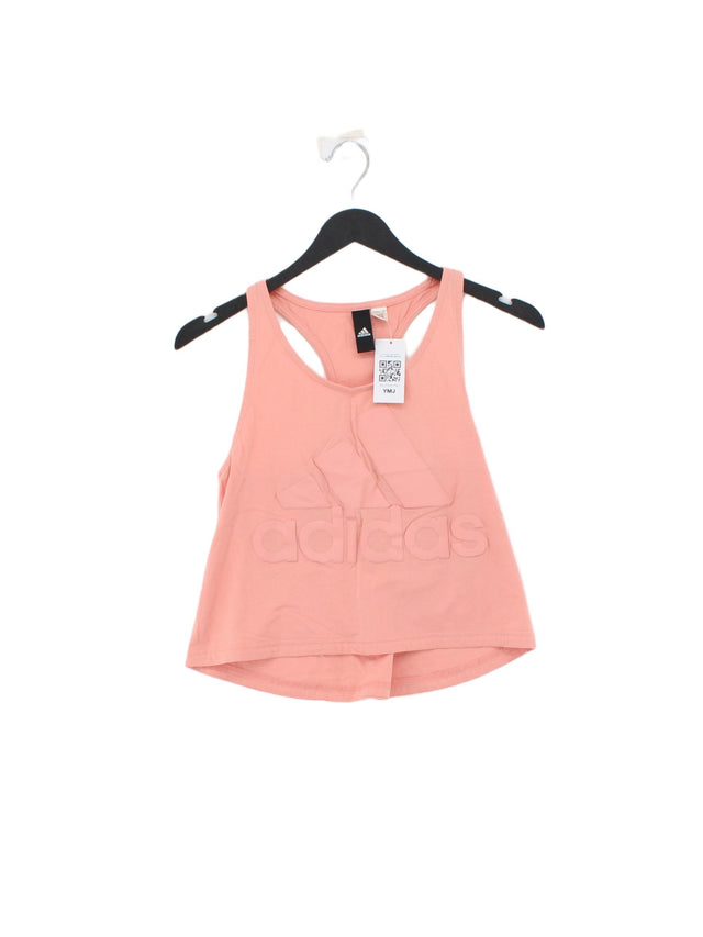 Adidas Women's Top XS Pink 100% Other