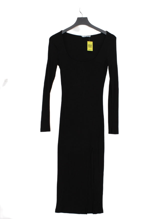 NA-KD Women's Maxi Dress S Black Viscose with Elastane