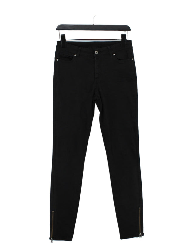 Witchery Women's Jeans W 29 in Black Cotton with Elastane, Polyester