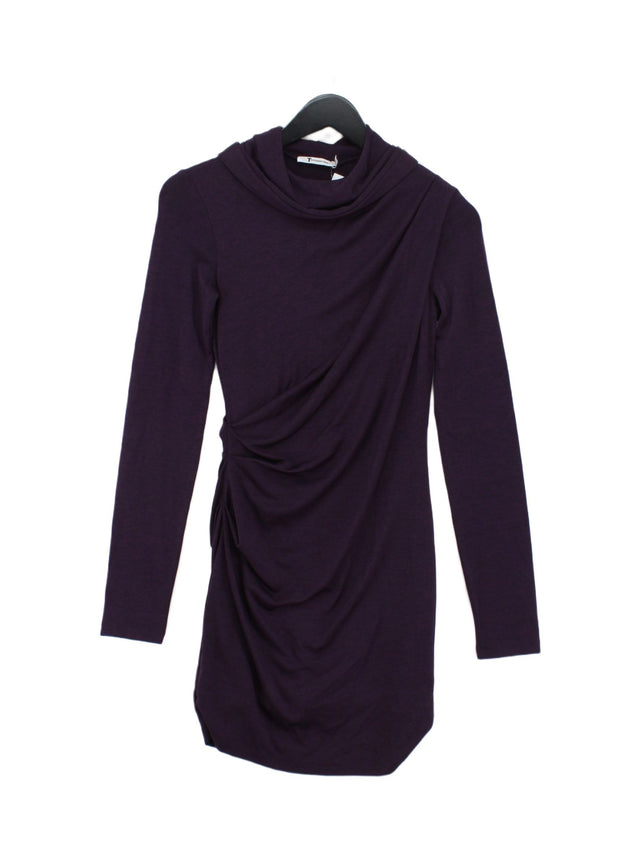 Alexander Wang Women's Midi Dress S Purple Rayon with Polyester, Spandex