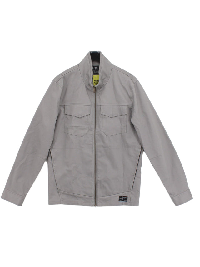 Oakley Men's Jacket L Grey 100% Cotton