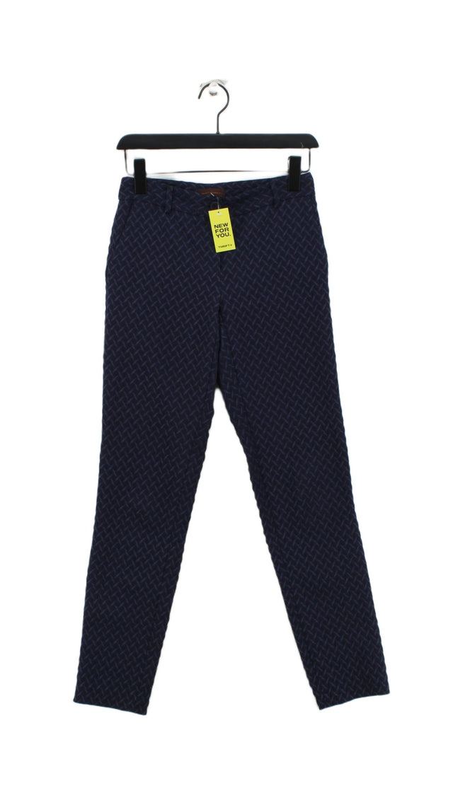 Adolfo Dominguez Women's Suit Trousers UK 8 Blue 100% Polyester