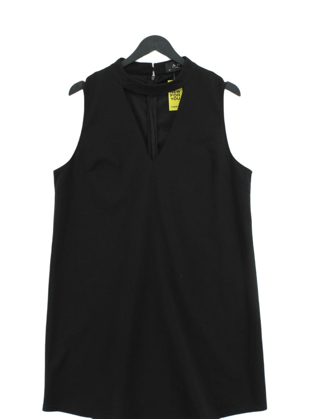 AX Paris Women's Midi Dress UK 16 Black Polyester with Elastane