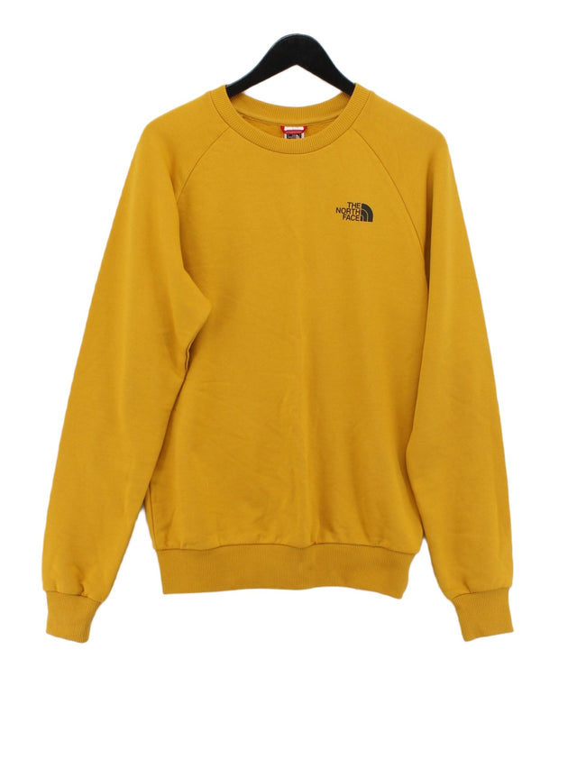 The North Face Men's Jumper S Yellow 100% Cotton