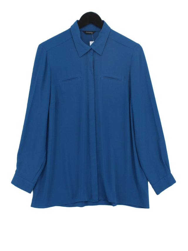 Autograph Women's Shirt UK 14 Blue 100% Polyester