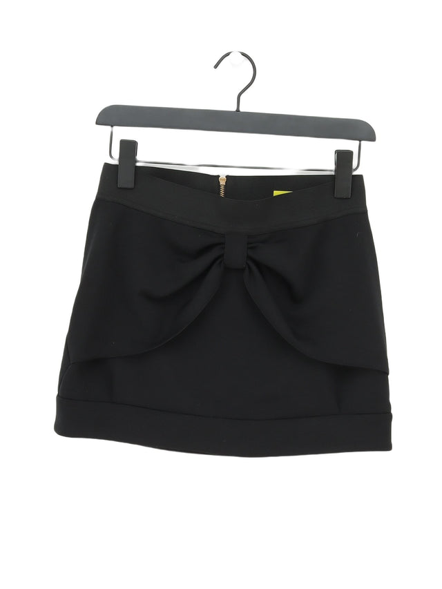 River Island Women's Mini Skirt UK 10 Black Polyester with Elastane