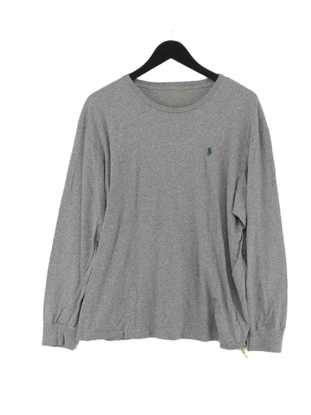 Ralph Lauren Men's T-Shirt L Grey 100% Cotton