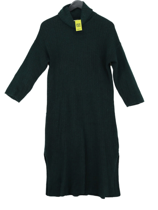 TWOTHIRDS Women's Midi Dress S Green Polyamide with Cashmere, Other, Wool