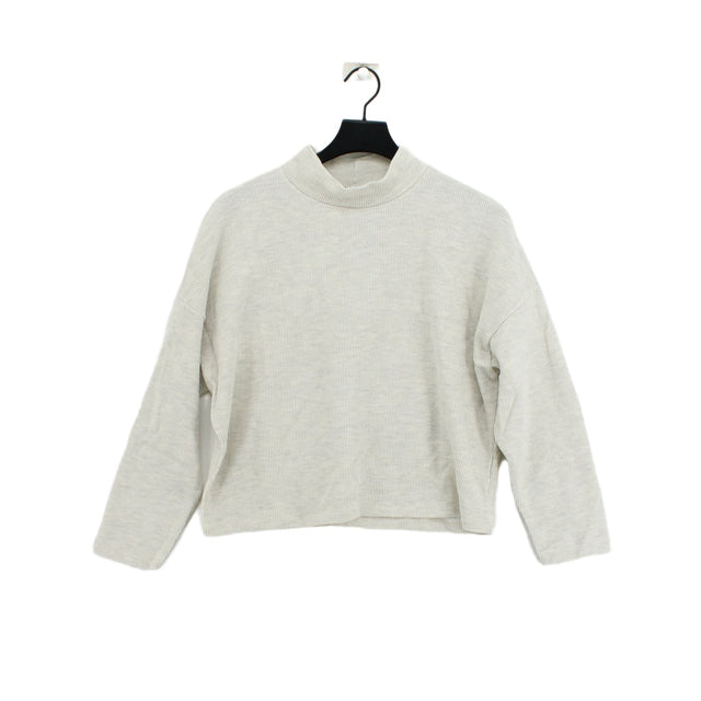 Glassworks Women's Jumper L Cream 100% Cotton