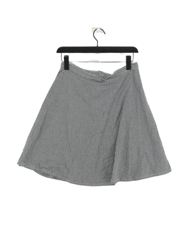 American Apparel Women's Midi Skirt XL Grey Cotton with Elastane