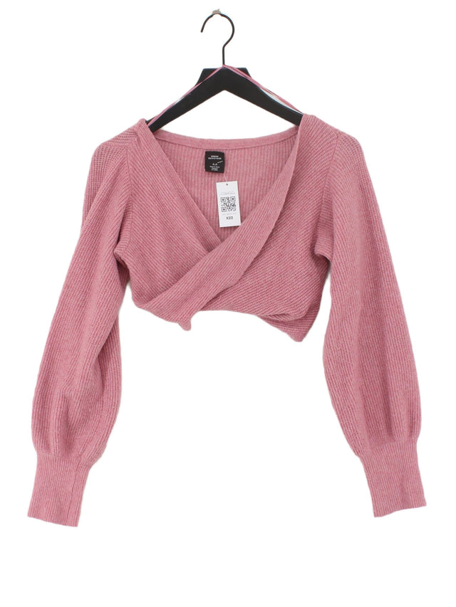 Urban Outfitters Women's Jumper M Pink Polyester with Elastane, Nylon